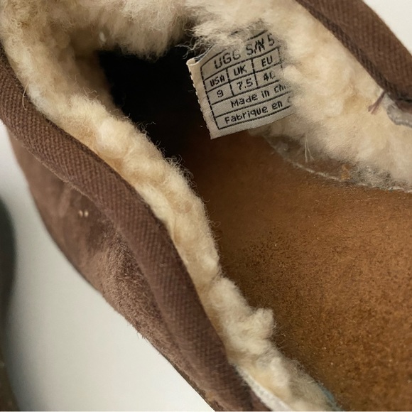 Ugg Kohala Sheepskin Leather Dark Brown Clogs Mules size 9 - Picture 4 of 8